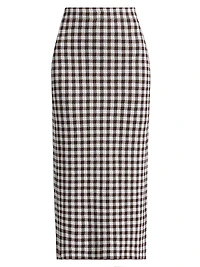 Karina Gingham Maxi Skirt