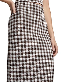 Karina Gingham Maxi Skirt