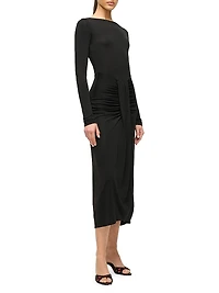 Gres Draped Midi-Dress