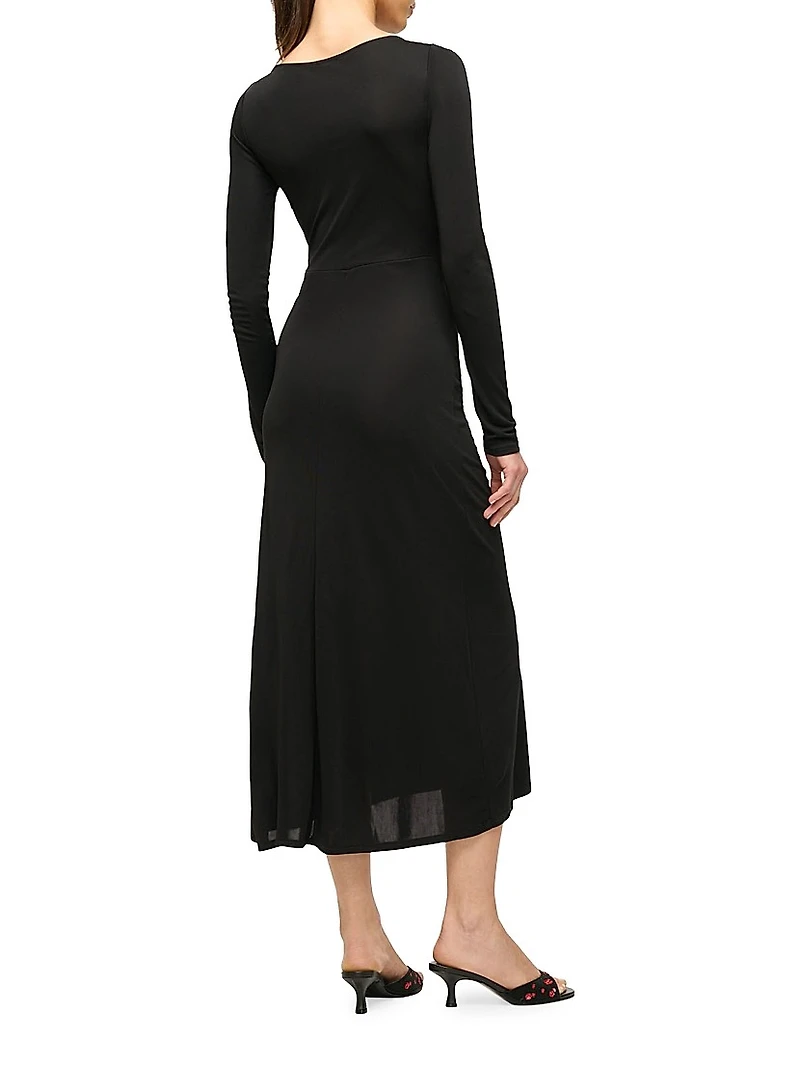 Gres Draped Midi-Dress