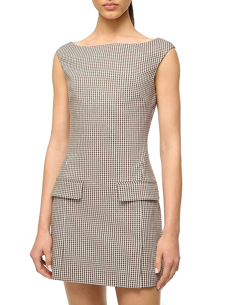 Walker Micro Gingham Minidress