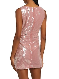 Eton Sequined Boatneck Minidress