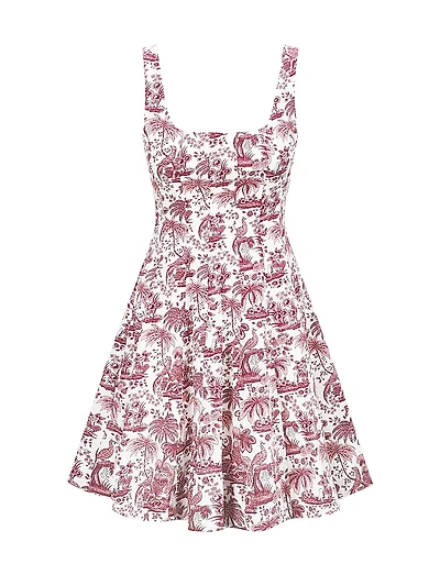 Wells Toile De Jouy Minidress