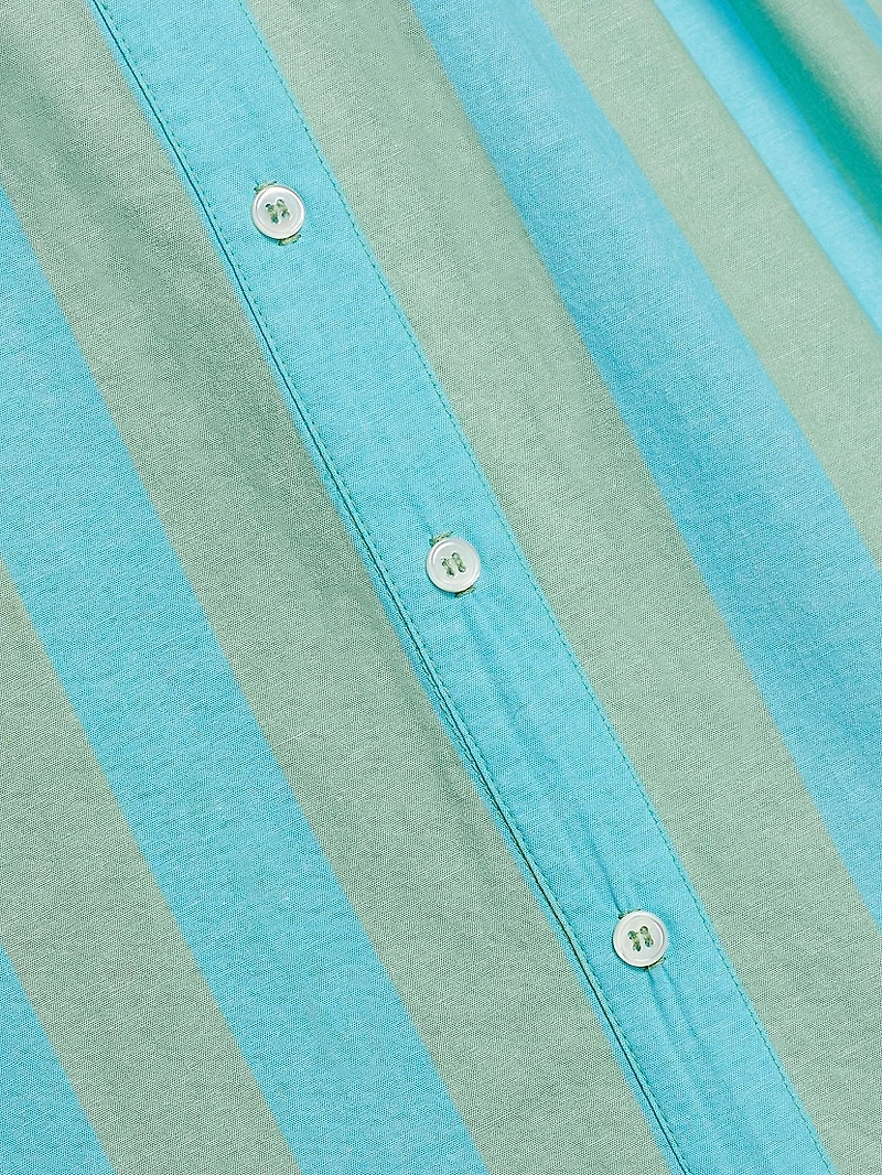 Liora Striped Cotton Midi-Dress