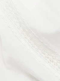 Evynn Lace-Trimmed Cotton Top