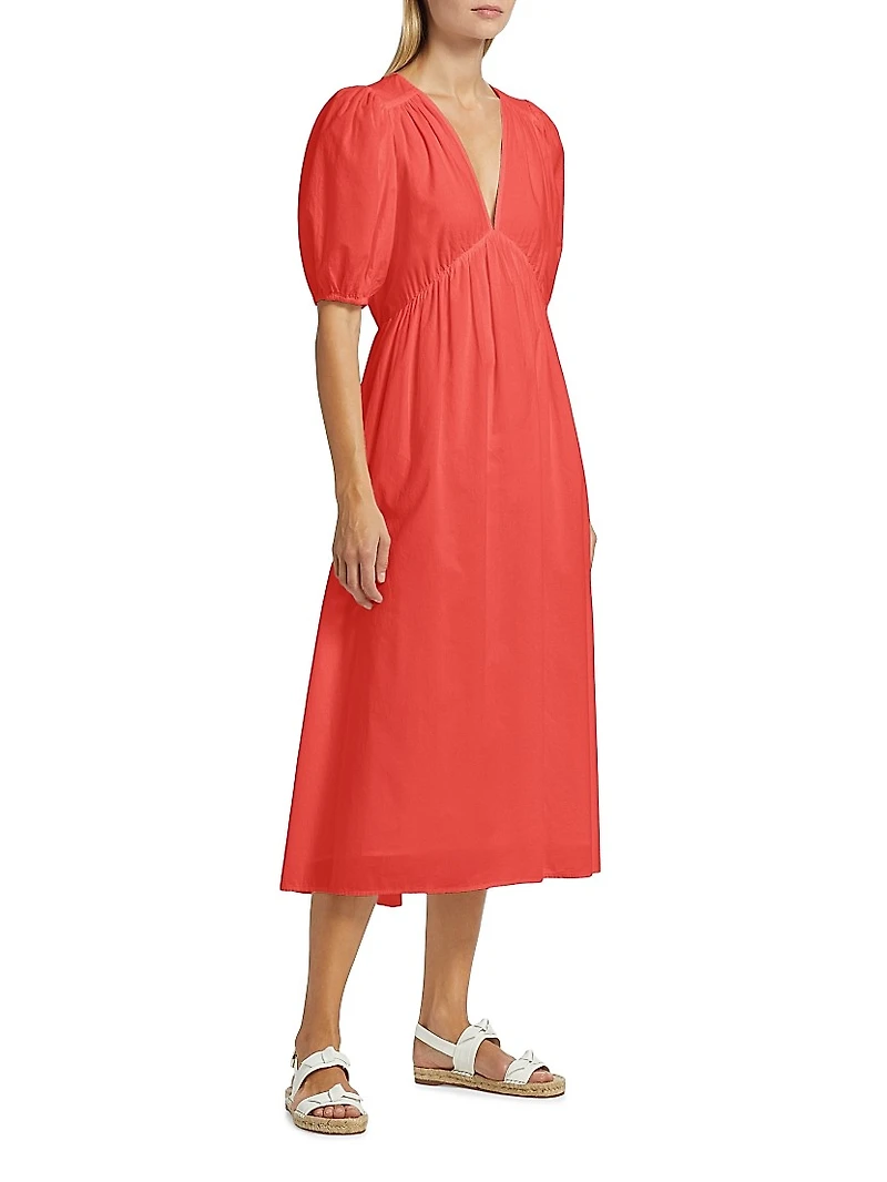Blake Cotton Gauze Midi-Dress