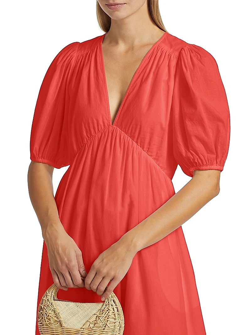 Blake Cotton Gauze Midi-Dress