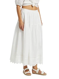 Tilda Cotton A-Line Maxi Skirt