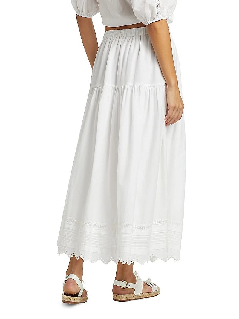 Tilda Cotton A-Line Maxi Skirt