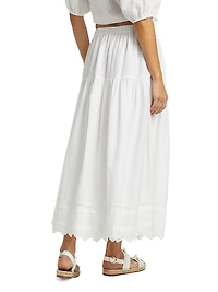 Tilda Cotton A-Line Maxi Skirt