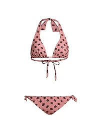 DG Logo Padded Triangle Bikini Set