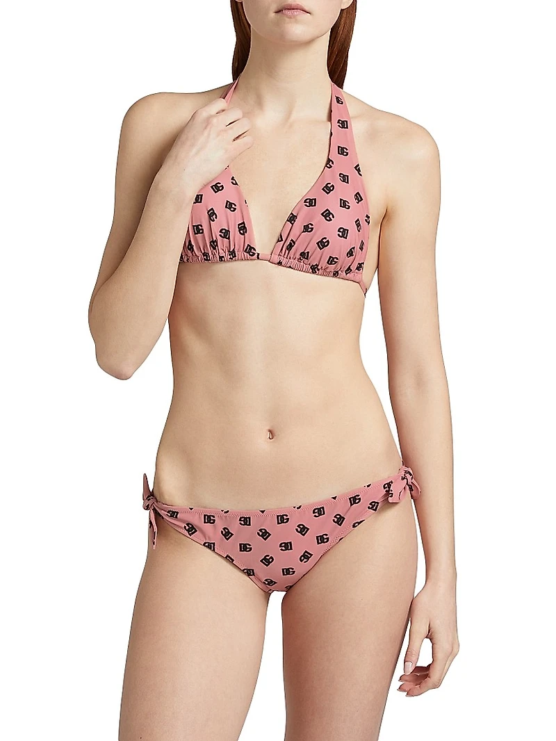 DG Logo Padded Triangle Bikini Set
