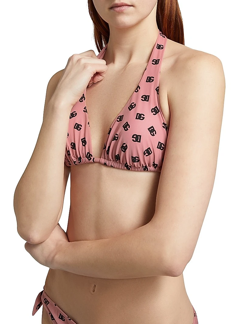DG Logo Padded Triangle Bikini Set