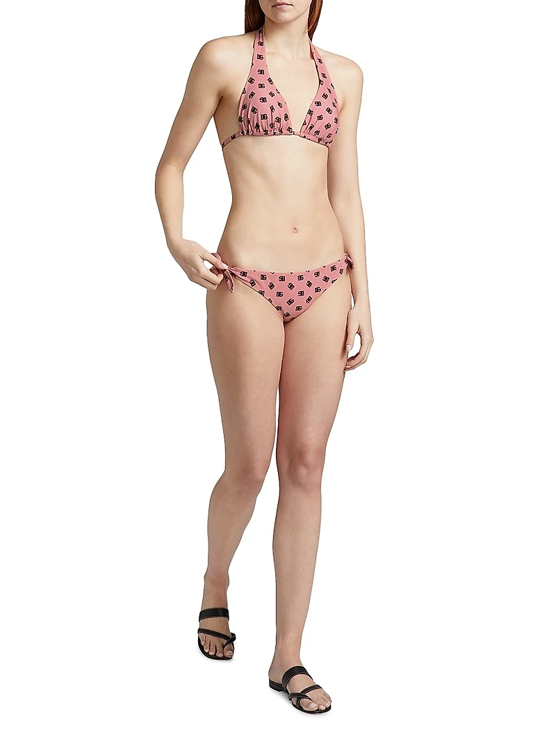 DG Logo Padded Triangle Bikini Set