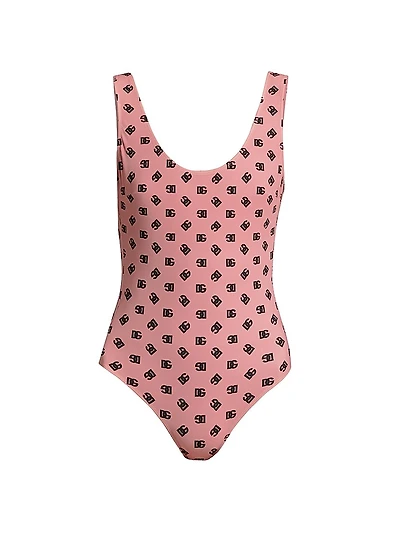DG Logo Olympic One-Piece Swimsuit