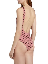 DG Logo Olympic One-Piece Swimsuit