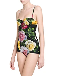 Peonie & Roses Retro One-Piece Swimsuit
