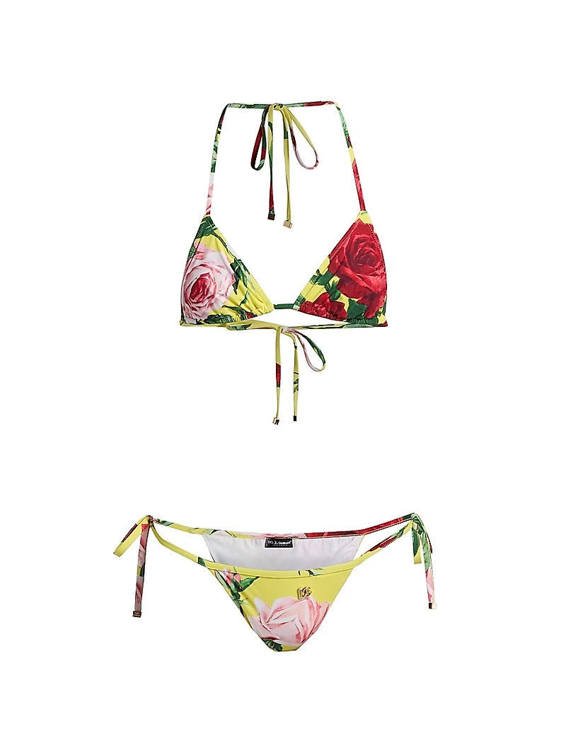 Tanga Floral Triangle Bikini