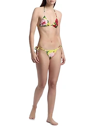 Tanga Floral Triangle Bikini