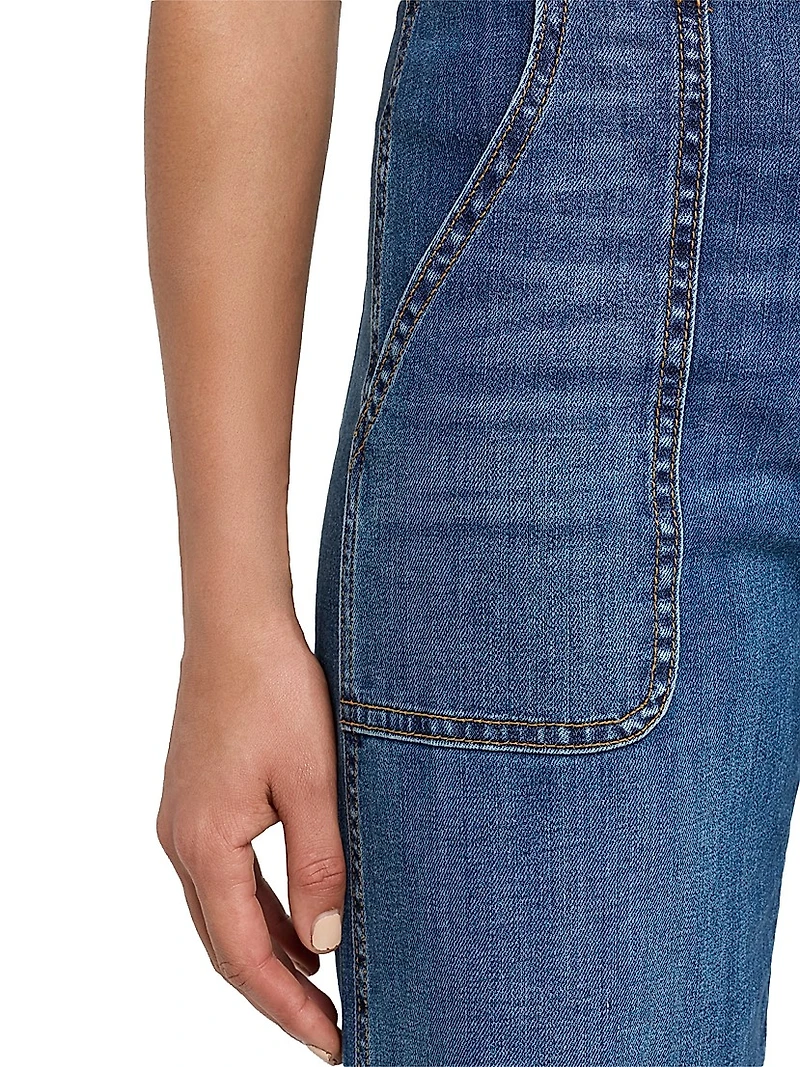 Theodora Whiskered Wide-Leg Jeans