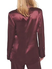 Collins Satin Boyfriend Blazer
