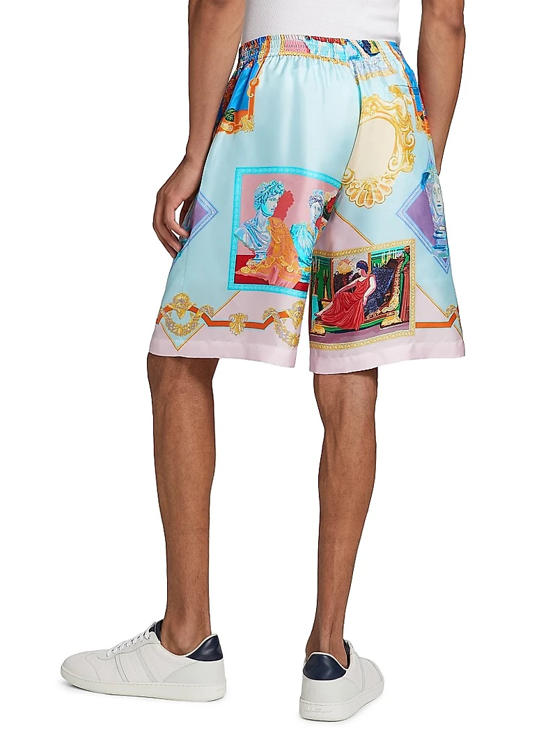 Gallery Silk Twill Shorts