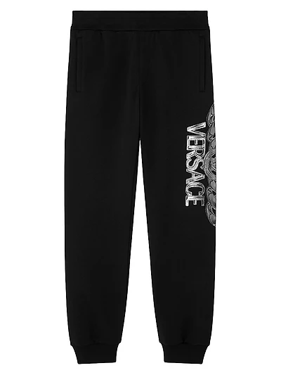 Medusa On Chain Print Jogger Sweatpants