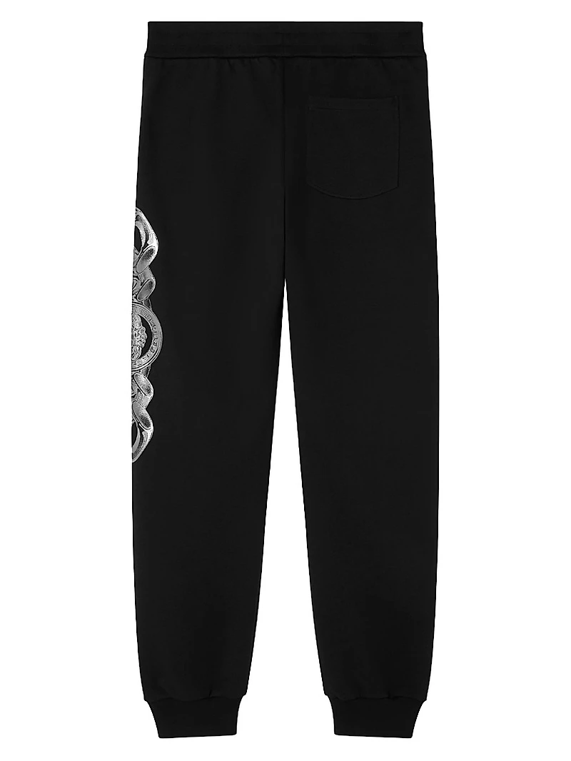 Medusa On Chain Print Jogger Sweatpants