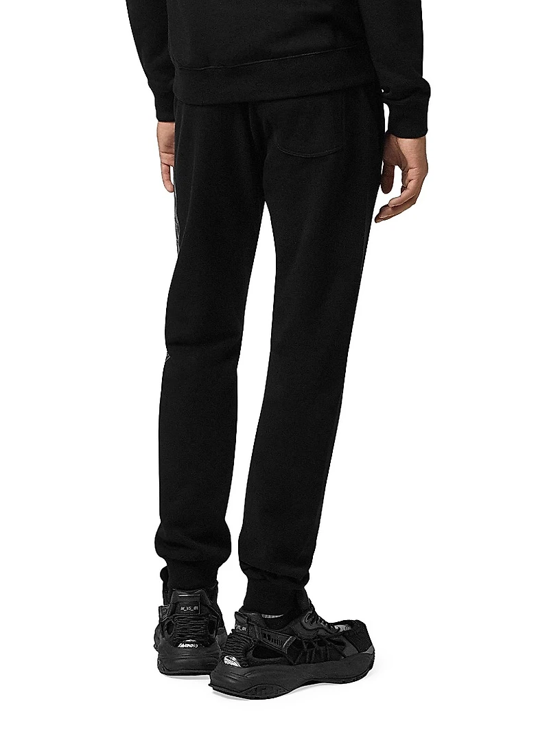 Medusa On Chain Print Jogger Sweatpants