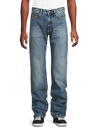 Medusa Horsebit Mid-Rise Jeans