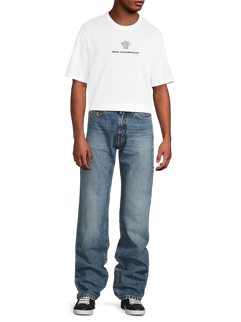 Medusa Horsebit Mid-Rise Jeans