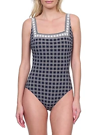 Golden Chic One-Piece Swimsuit