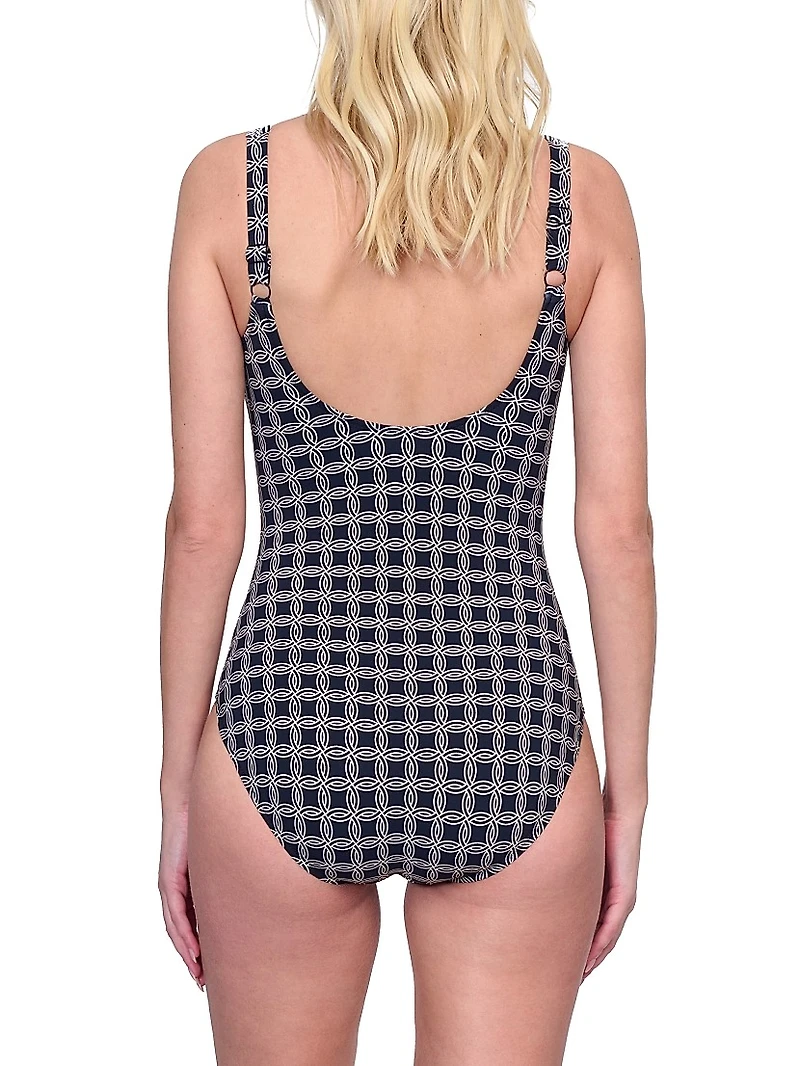 Golden Chic One-Piece Swimsuit
