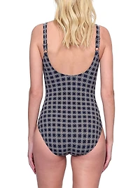 Golden Chic One-Piece Swimsuit
