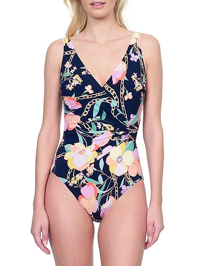 Memories Of Capri Ruched One-Piece Swimsuit