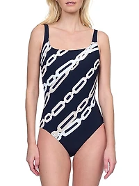 Bejeweled One-Piece Swimsuit
