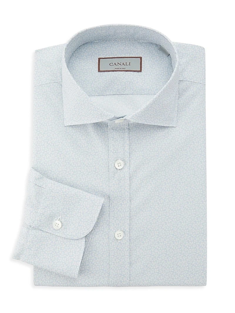 Micro Floral Modern-Fit Shirt