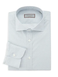 Micro Floral Modern-Fit Shirt