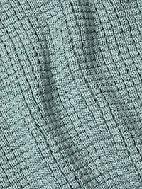 Honeycomb Cotton-Blend Crewneck Sweater