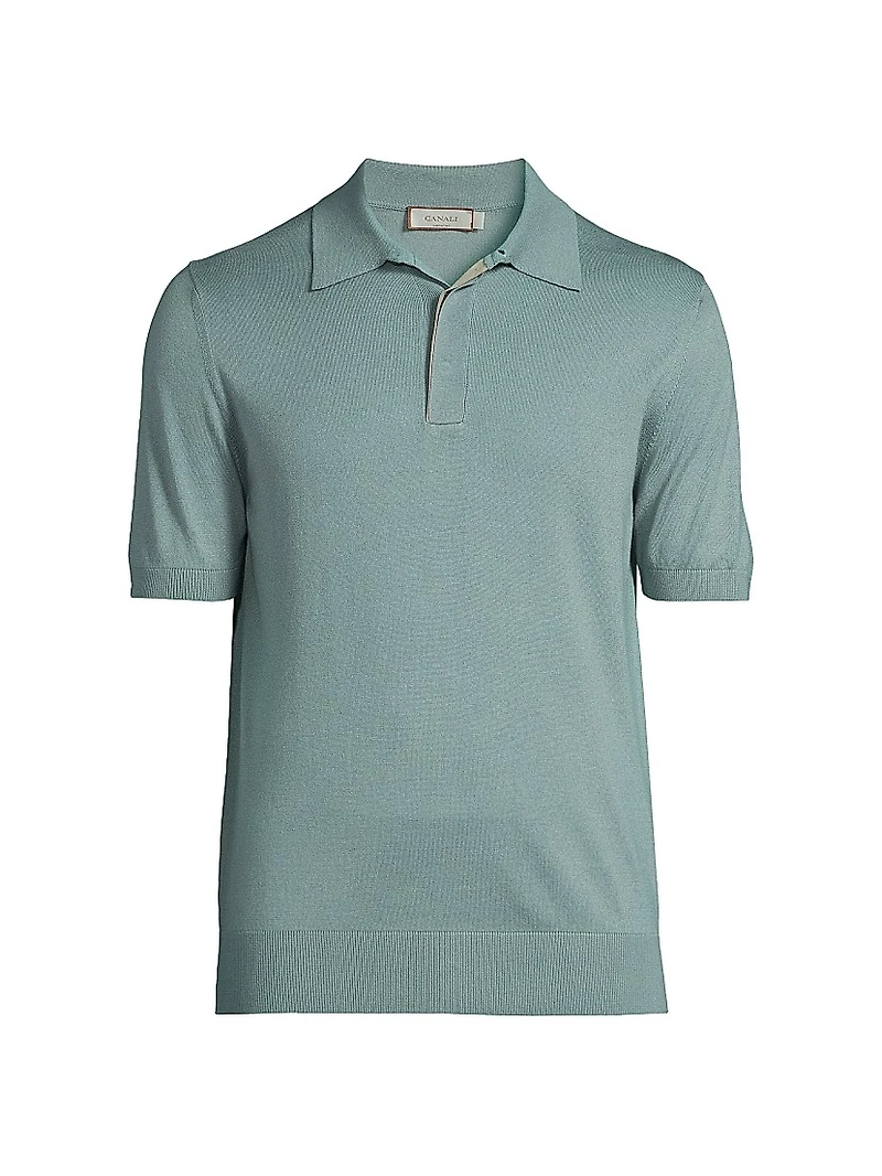 Dressy Lux Modern-Fit Suede Placket Polo Shirt
