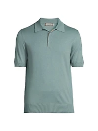 Dressy Lux Modern-Fit Suede Placket Polo Shirt