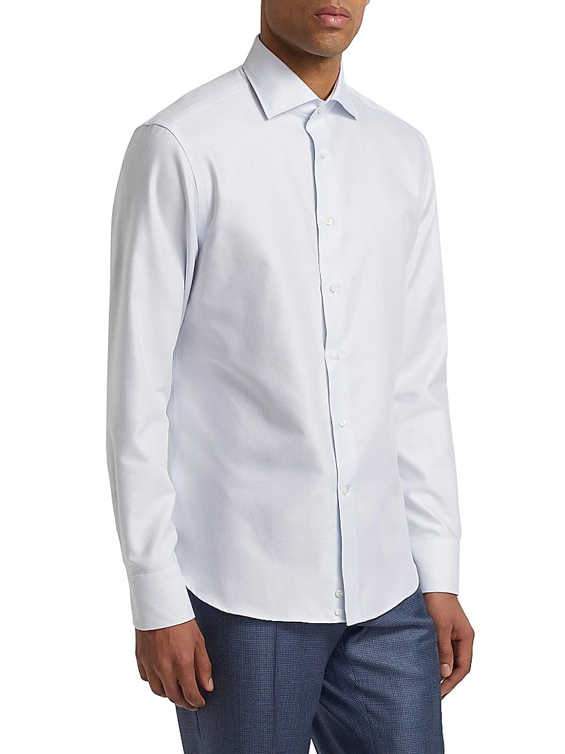 Textured Cotton Modern-Fit Shirt