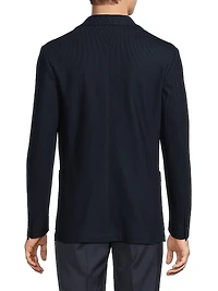 Textured Jersey Wool Jacket