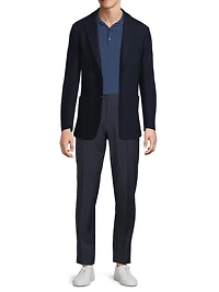 Textured Jersey Wool Jacket