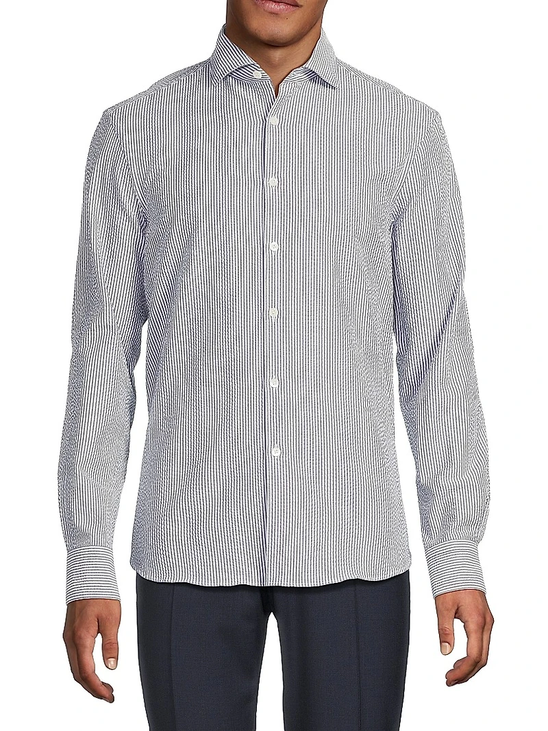 Seersucker Sport Shirt
