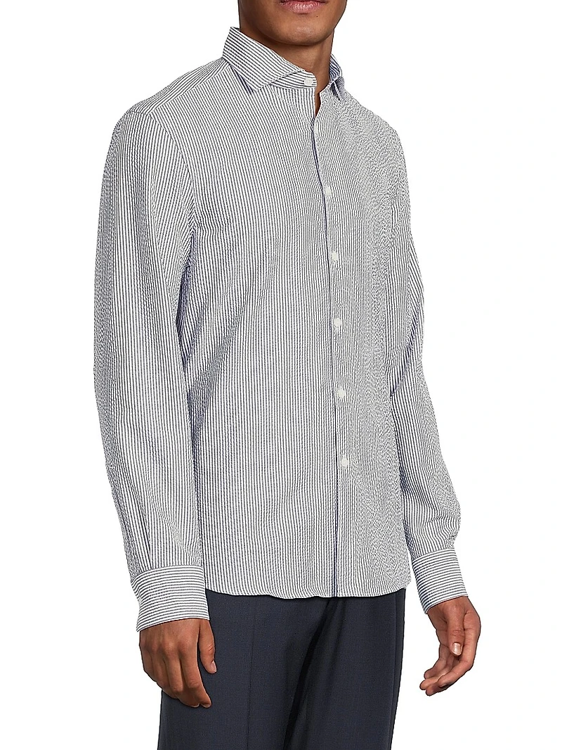 Seersucker Sport Shirt