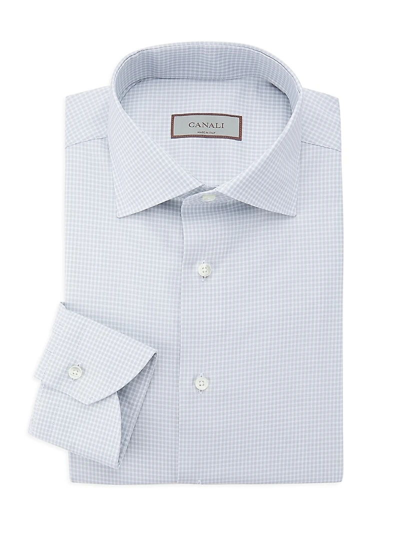 Gingham Modern-Fit Cotton Shirt