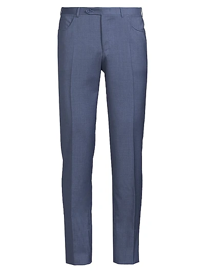 Classic Solid Dress Trousers