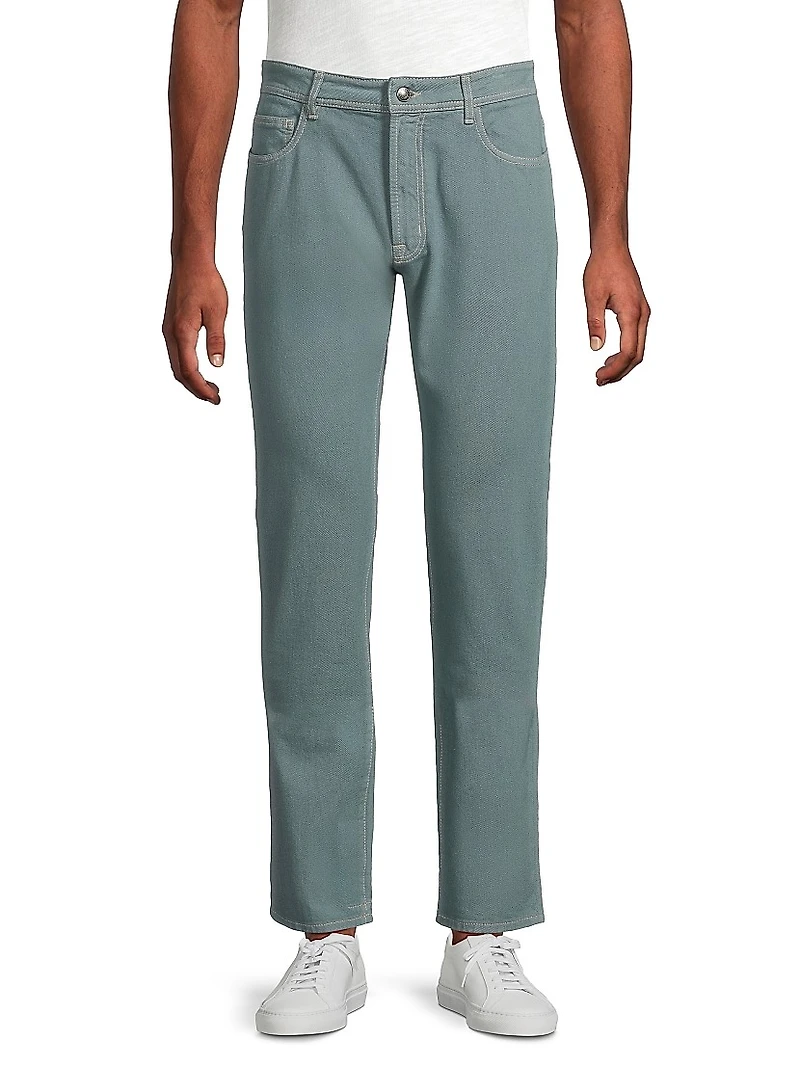 Washed Modern-Fit Slim-Straight Jeans