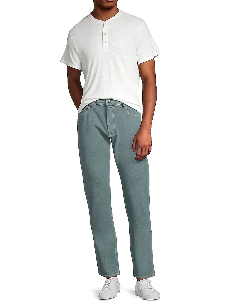 Washed Modern-Fit Slim-Straight Jeans